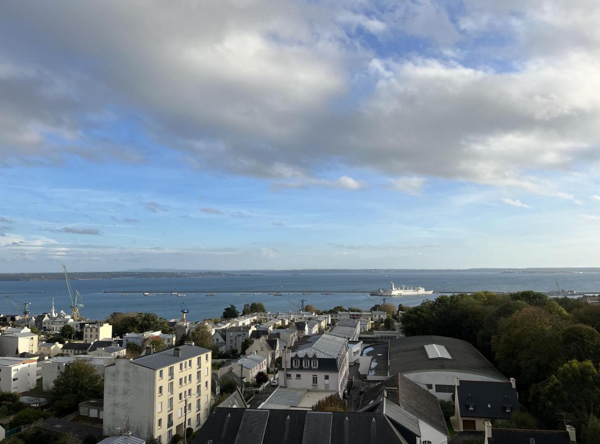 Nouveau! Appartement Vue Mer 180° Et Place Parking بريست المظهر الخارجي الصورة